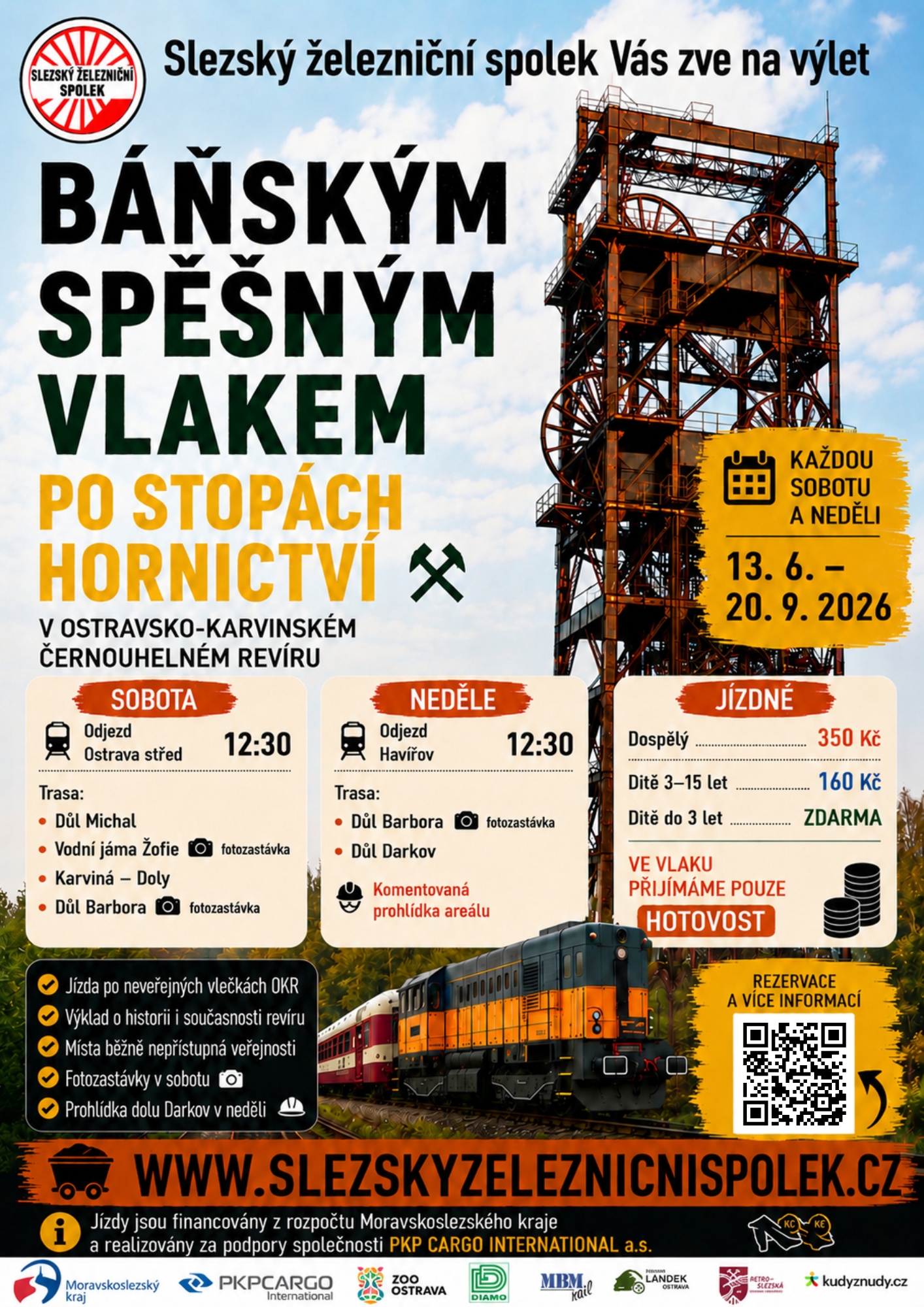 Báňským spěšným vlakem po Ostravsko- Karvinském černouhelném revíru 2026